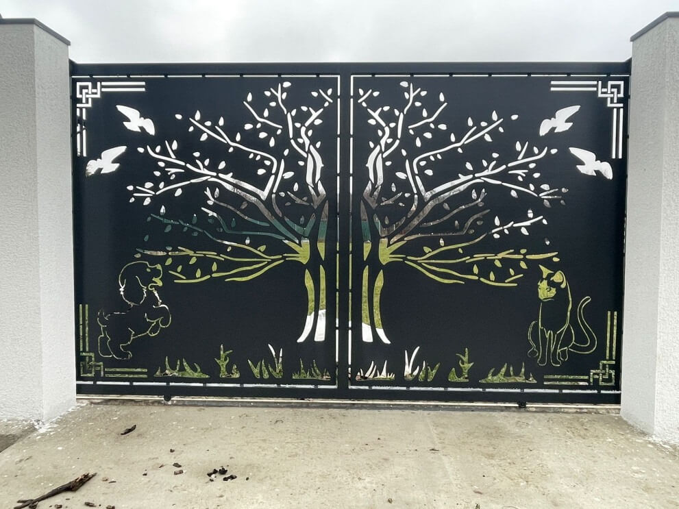 panouri de gard metalice personalizate în București